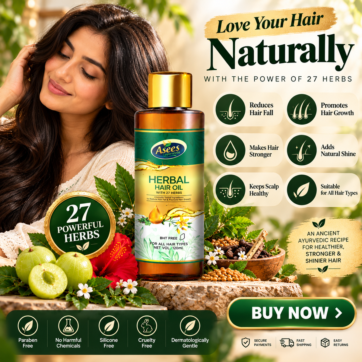 Asees™ Herbal Hair Oil