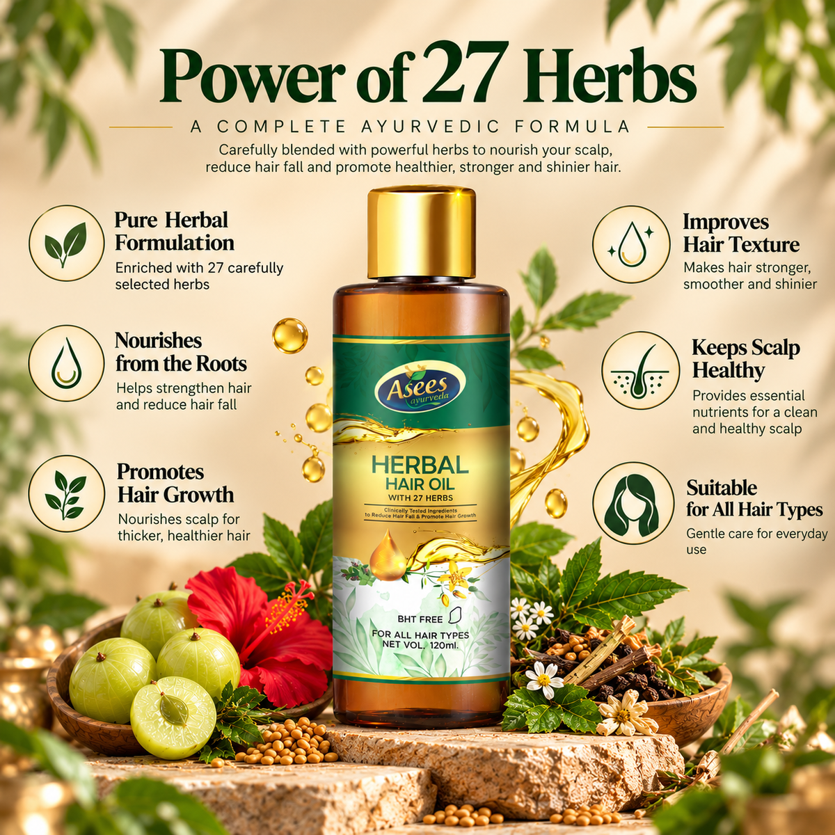 Asees™ Herbal Hair Oil